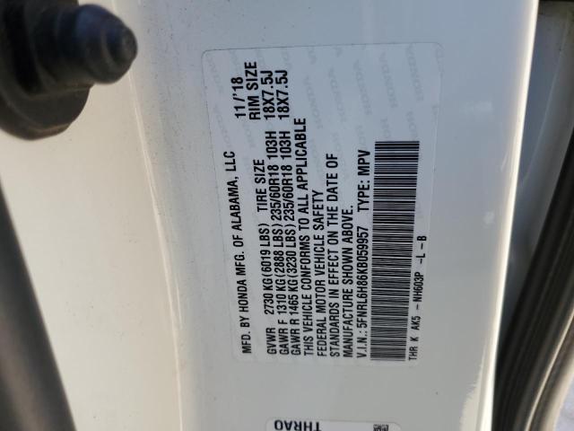 5FNRL6H86KB059957 2019 HONDA ODYSSEY, photo no. 13