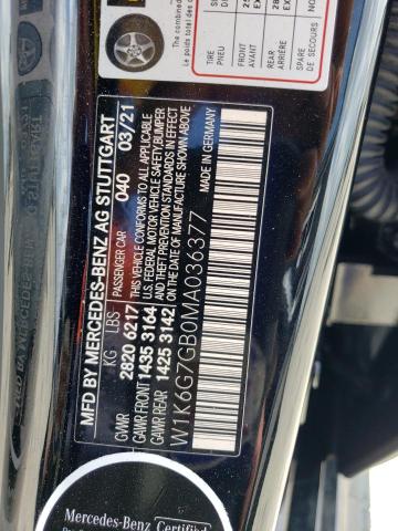 W1K6G7GB0MA036377 Mercedes-Benz S 580 4matic