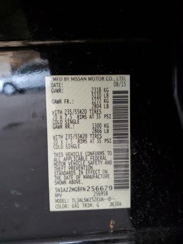 5N1AZ2MG8FN256679 Nissan MURANO S
