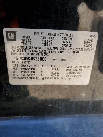 1GTV2UEC4FZ381088 GMC Sierra K1500 Sle