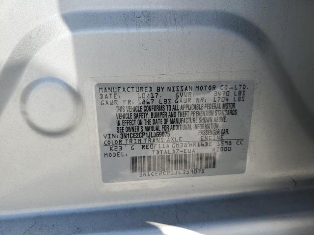 3N1CE2CP1JL359075 Nissan Versa Note S