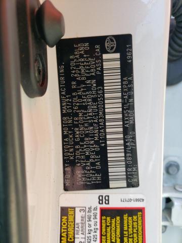 2021 TOYOTA AVALON LIM - 4T1DA1AB3MU005563