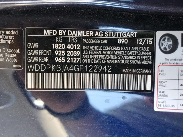 WDDPK3JA4GF122942 Mercedes-Benz Slk 300