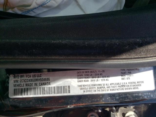 2C3CDXBG0MH504686 Dodge Charger Sxt