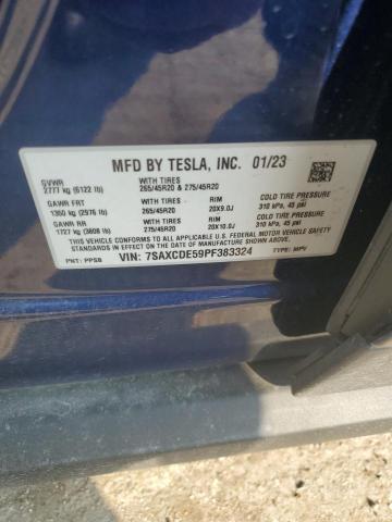 7SAXCDE59PF383324 Tesla MODEL X