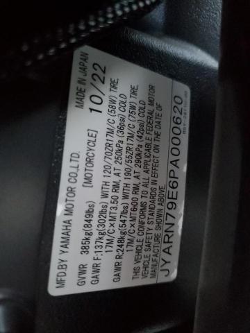2023 YAMAHA MTN1000 JYARN79E6PA000620