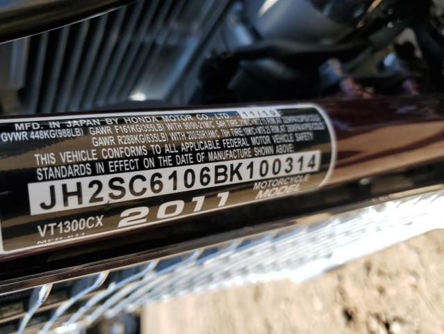 2011 HONDA VT1300 CX - JH2SC6106BK100314