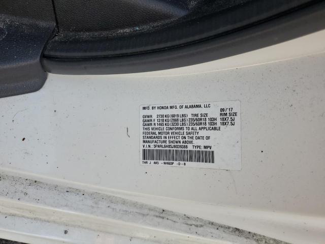 5FNRL6H85JB039388 2018 HONDA ODYSSEY, photo no. 13