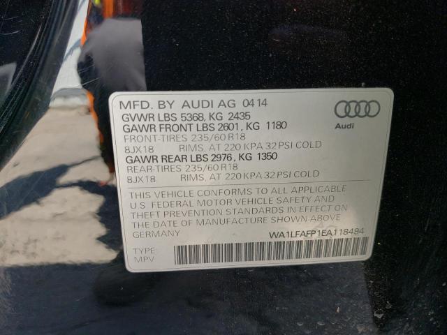 WA1LFAFP1EA118494 2014 AUDI Q5, photo no. 13