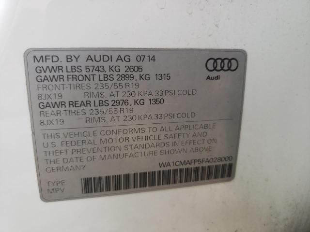 WA1CMAFP5FA028000 2015 AUDI Q5, photo no. 13