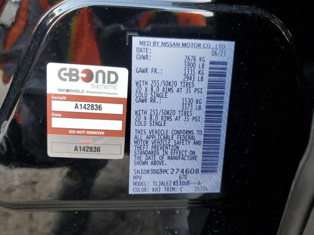 5N1DR3DG9PC274608 Nissan Pathfinder Platinum