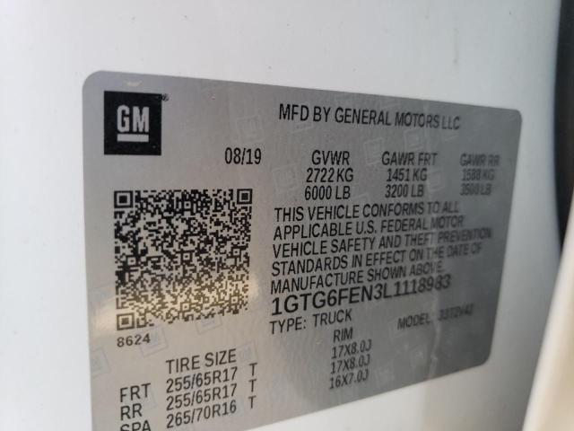 2020 GMC CANYON ALL 1GTG6FEN3L1118983
