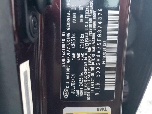 5XXGM4A79FG374376 KIA Optima Lx