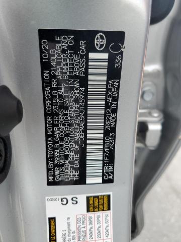 JTDEPMAE5MJ145974 | 2021 TOYOTA COROLLA LE