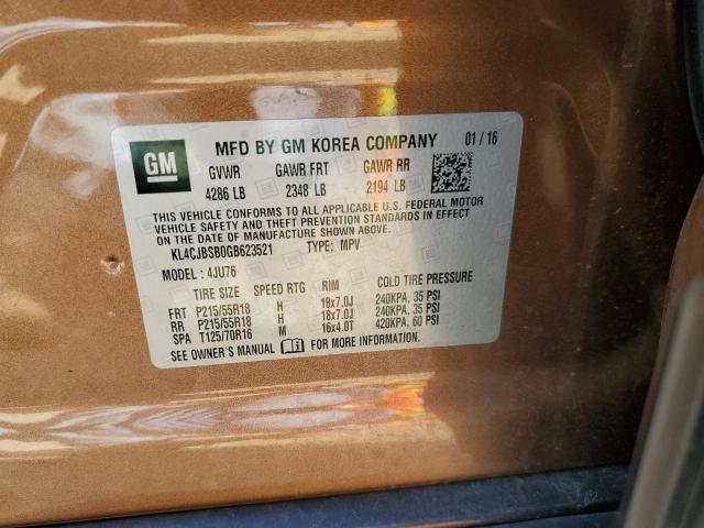 2016 BUICK ENCORE CON - KL4CJBSB0GB623521