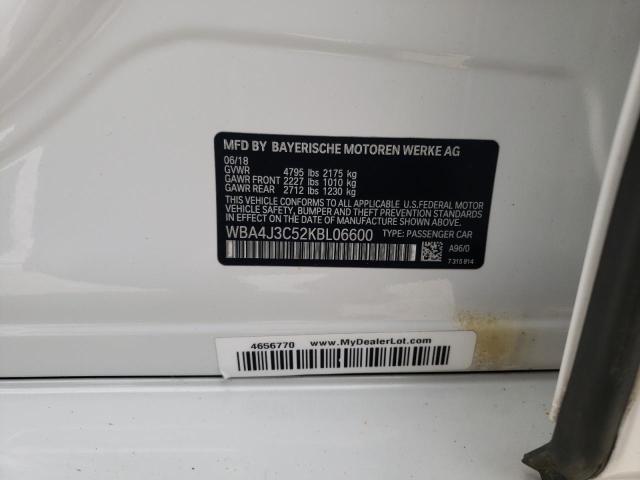 WBA4J3C52KBL06600 BMW 430xi Gran Coupe