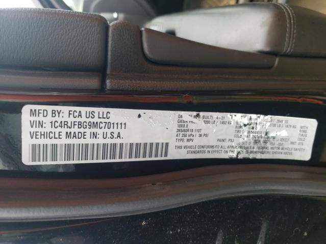 1C4RJFBG9MC701111 Jeep Grand Cherokee Limited