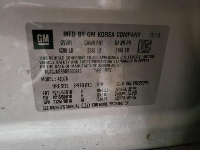 KL4CJASB9GB600913 Buick Encore