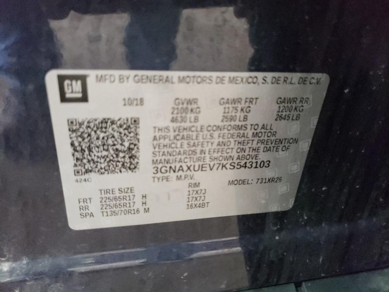 CHEVROLET EQUINOX LT