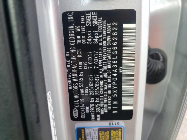 5XYPG4A36LG662822 KIA SORENTO L