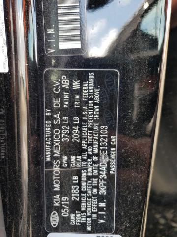 3KPF34AD4KE132103 KIA Forte Gt Line