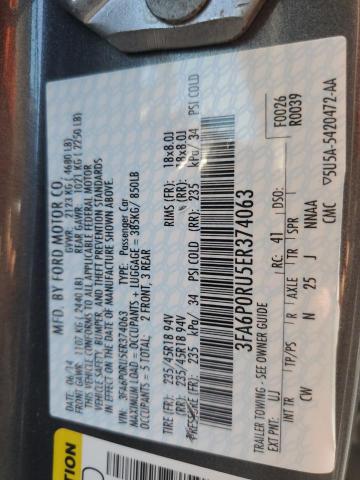3FA6P0RU5ER374063 Ford Fusion Titanium Hev