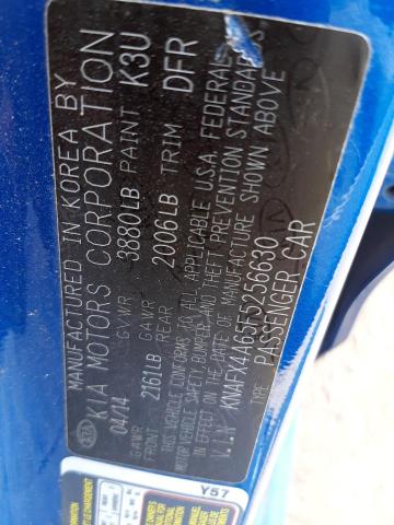 KNAFX4A65F5256630 KIA FORTE LX