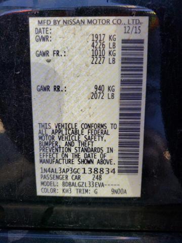 1N4AL3AP3GC138834 Nissan ALTIMA 2.5
