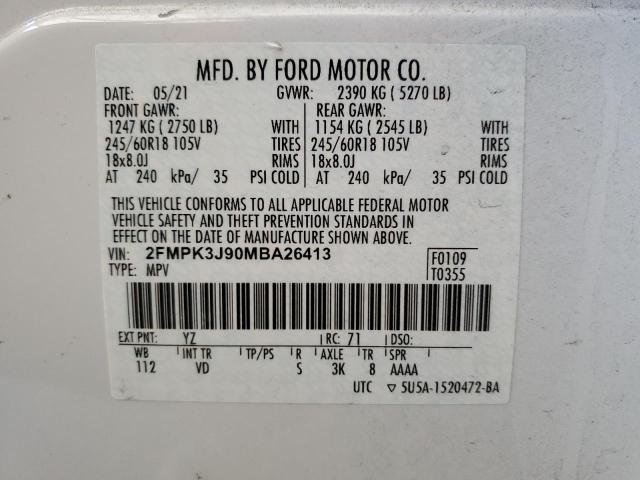 2FMPK3J90MBA26413 2021 FORD EDGE - Image 12