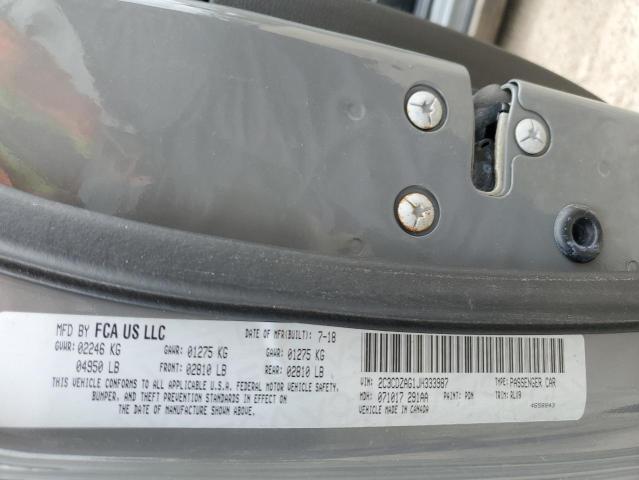 2C3CDZAG1JH333987 Dodge Challenger Sxt