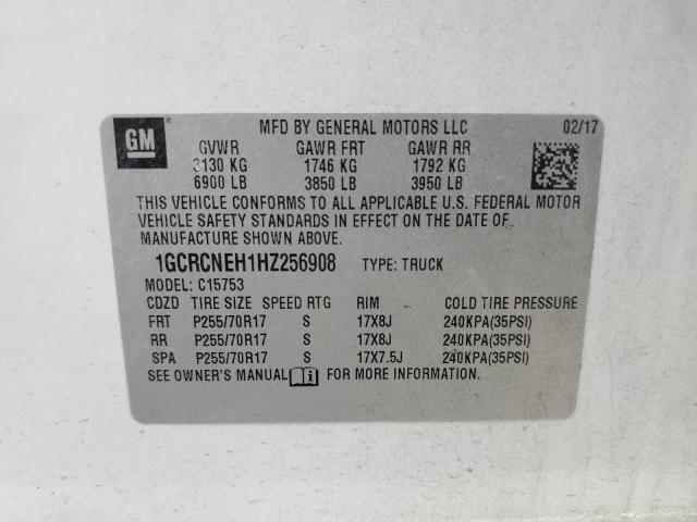 1GCRCNEH1HZ256908 | 2017 CHEVROLET SILVERADO