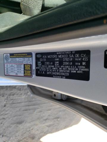 3KPF24AD9KE094239 KIA FORTE FE