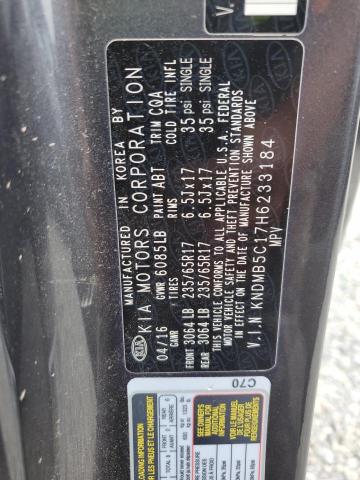 KNDMB5C17H6233184 KIA SEDONA LX