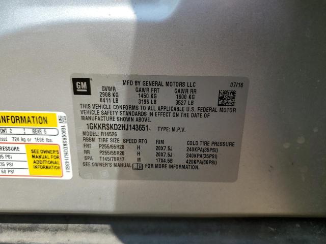2017 GMC ACADIA LIM - 1GKKRSKD2HJ143651