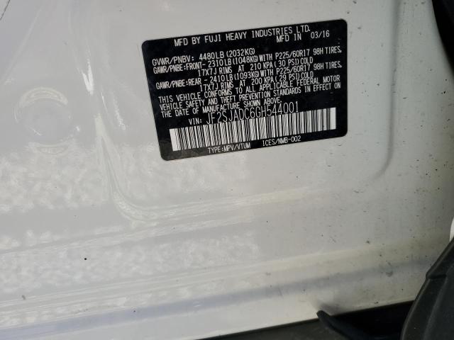 JF2SJADC6GH544001 Subaru Forester 2.5i Premium