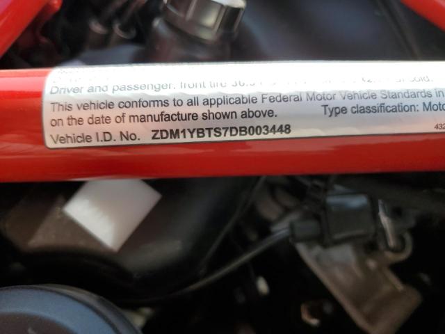 2013 DUCATI HYPERMOTAR ZDM1YBTS7DB003448