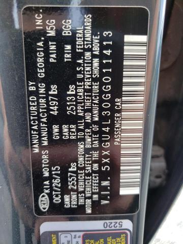 5XXGU4L30GG011413 KIA OPTIMA EX