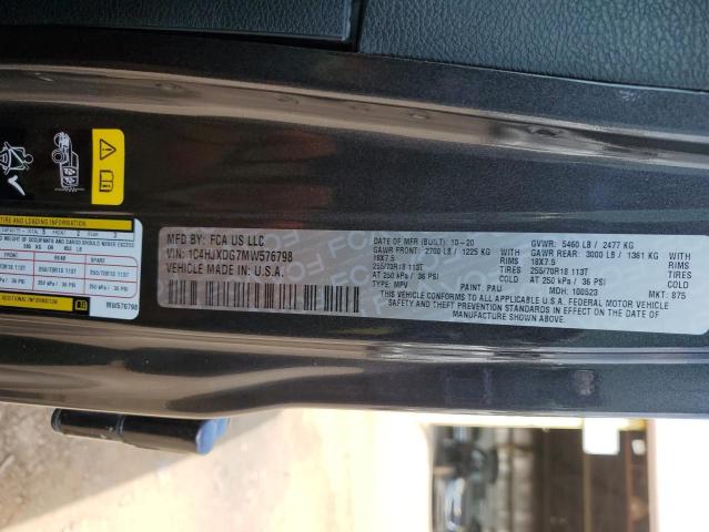 1C4HJXDG7MW576798 Jeep Wrangler Unlimited Sport