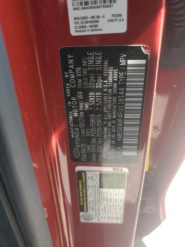 KM8SR4HF4FU118144 Hyundai Santa Fe Gls