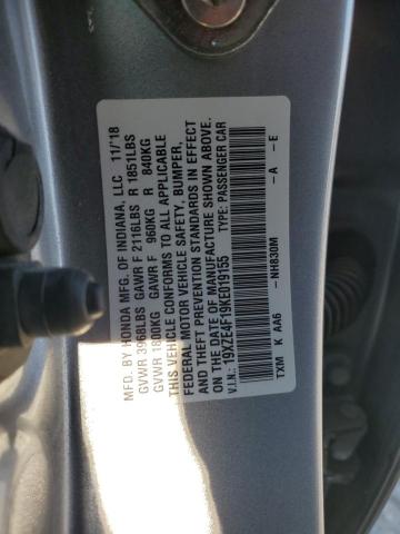 2019 HONDA INSIGHT LX 19XZE4F19KE019155