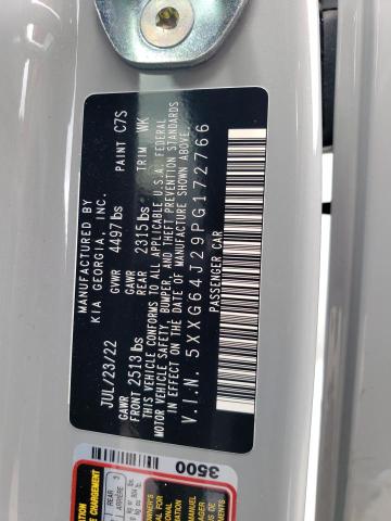 5XXG64J29PG172766 KIA K5 GT LINE