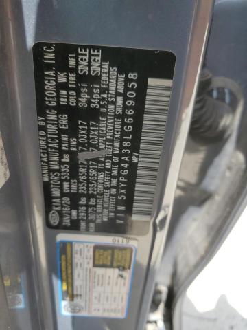 5XYPG4A38LG669058 KIA SORENTO L
