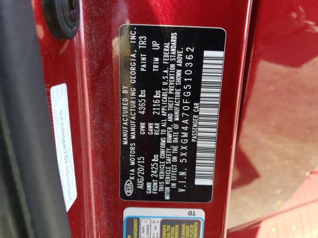 5XXGM4A70FG510362 KIA Optima Lx