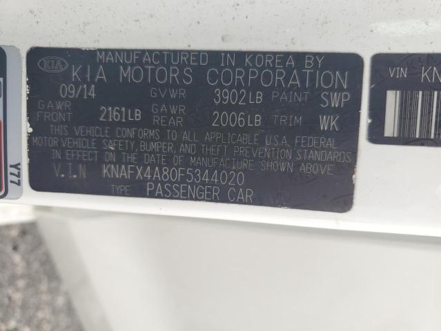 KNAFX4A80F5344020 KIA FORTE EX