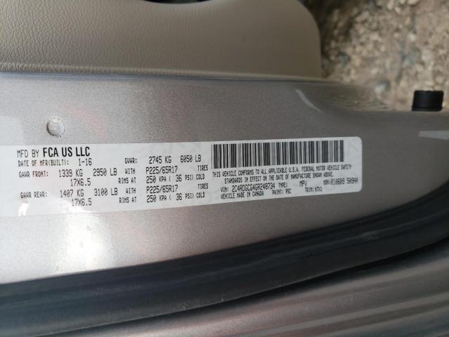 2C4RDGCG4GR248734 Dodge Grand Caravan Sxt