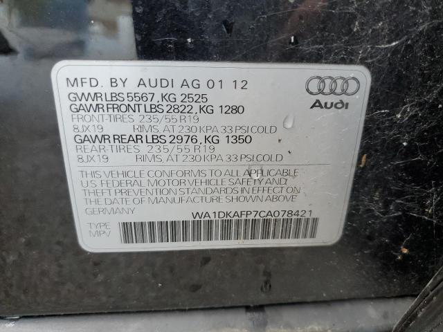 Lot #2409697377 2012 AUDI Q5 PREMIUM salvage car