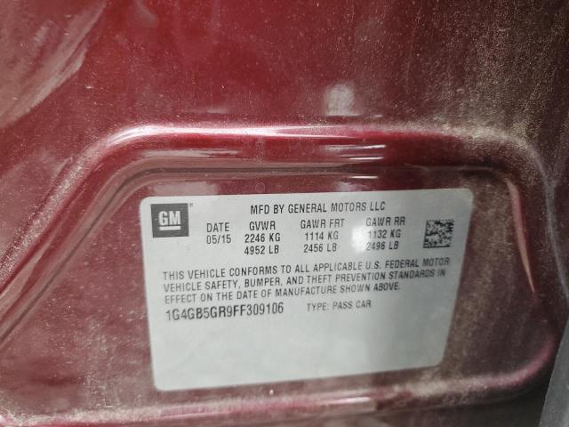 1G4GB5GR9FF309106 Buick Lacrosse