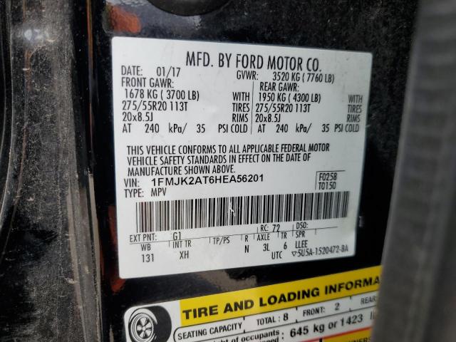 1FMJK2AT6HEA56201 Ford Expedition El Limited