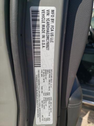 1C4RDHAG3MC760627 Dodge Durango Sxt