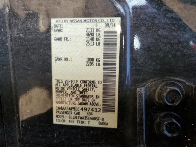1N4AA5AP9EC497412 Nissan MAXIMA S